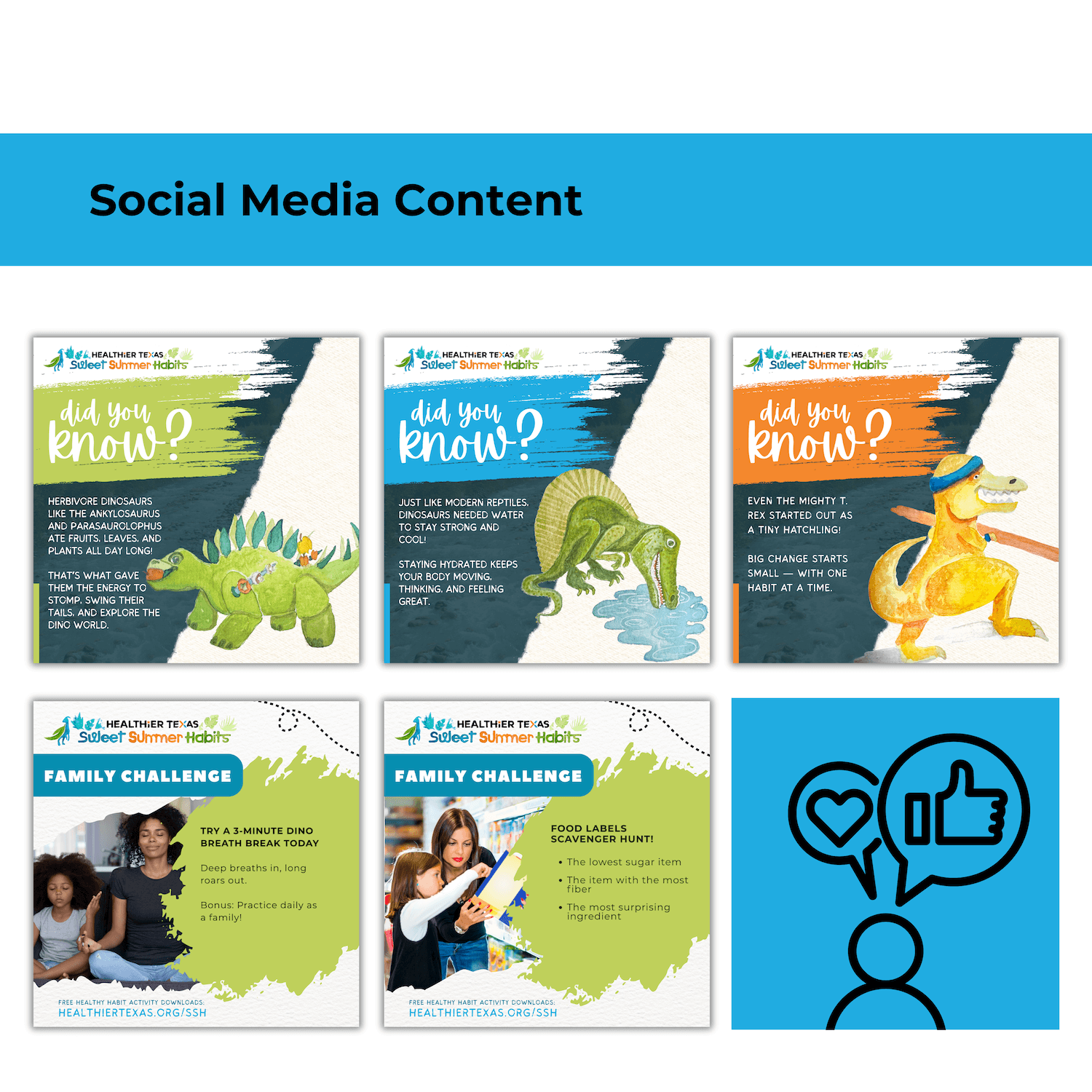 Sweet Summer Habits Social Media Content Graphic